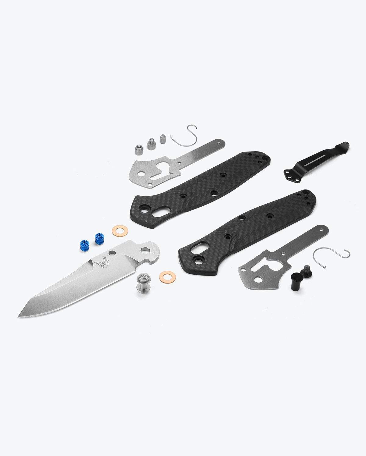 Eighth product image showing an exploded view of the knife