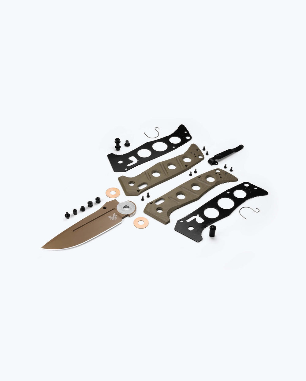 Eighth product image showing an exploded view of the knife