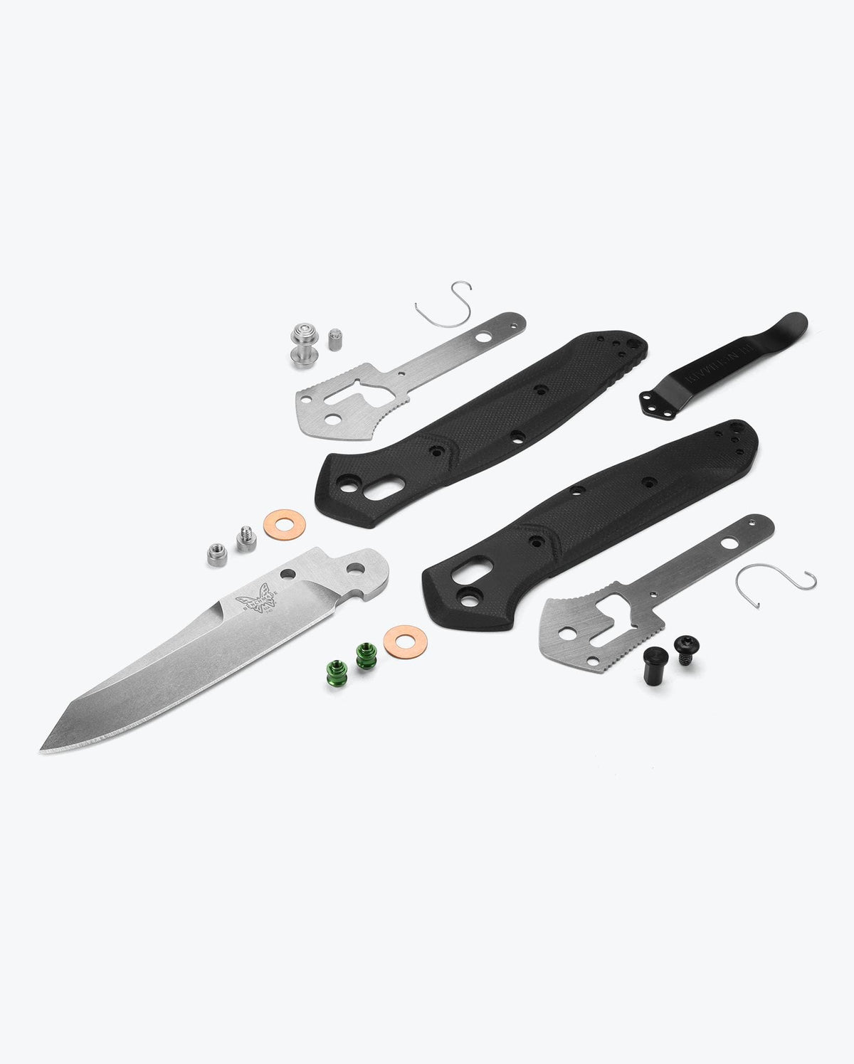 Eighth product image showing an exploded view of the knife