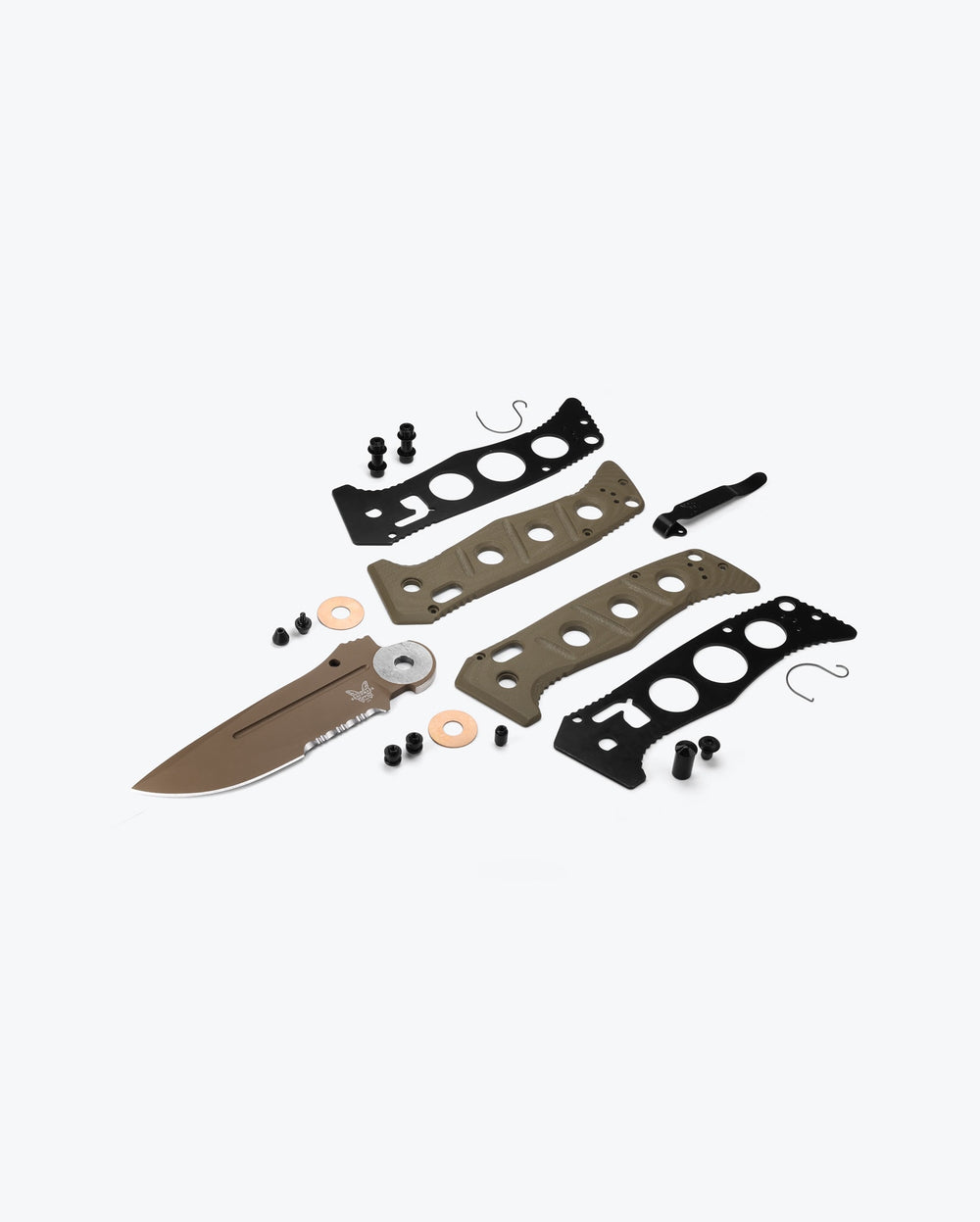 Eighth product image showing an exploded view of the knife