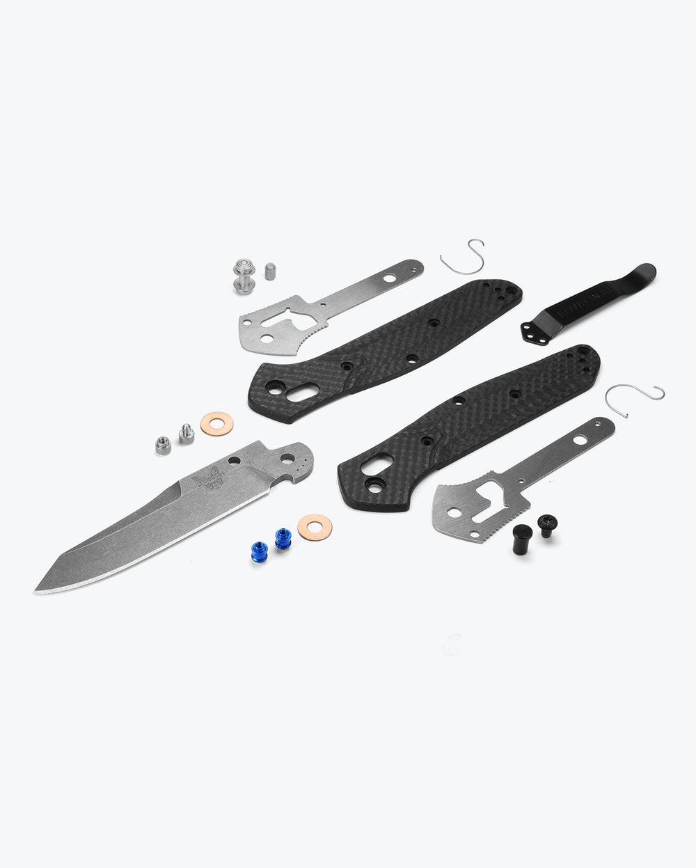 Eighth product image showing an exploded view of the knife