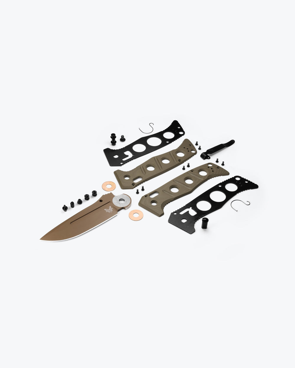 Eighth product image showing an exploded view of the knife